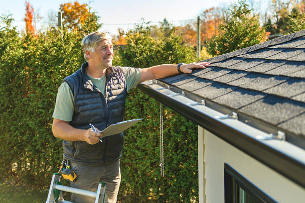 Professional Roof Inspection technician working in Eastham, MA